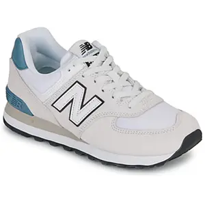 Baskets New Balance 574 blanc crème bleu clair - 43 pas cher