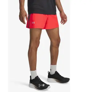 Under Armour Launch 5in Short De Running Hommes-Rouge,Gris, Taille S pas cher
