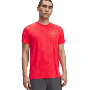 Under Armour Launch Camo Maillot De Course Hommes - Rouge, Taille L pas cher