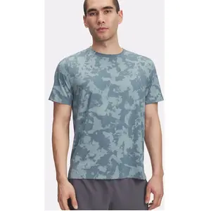 Under Armour Launch Elite Print Maillot De Course Hommes - Bleu Petrol... pas cher