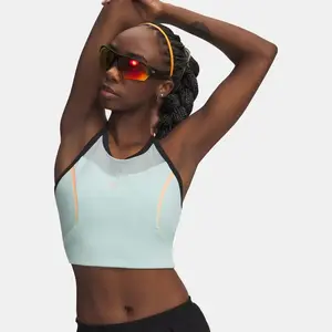 Top Under Armour Velociti Elite Crop bleu pastel - L pas cher