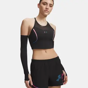 Top Under Armour Velociti Elite Crop noir rose bleu - XS pas cher