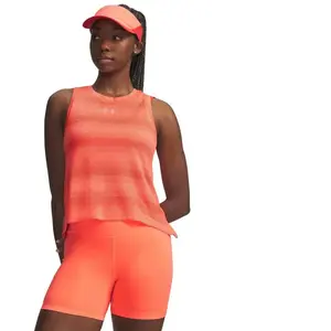 Débardeur Under Armour Velociti orange saumon femme - S pas cher