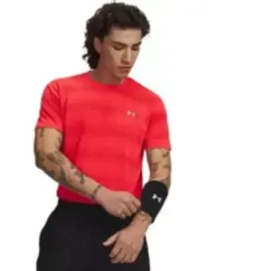 Under Armour Velociti Maillot de course Hommes-rouge, argent, Taille M pas cher