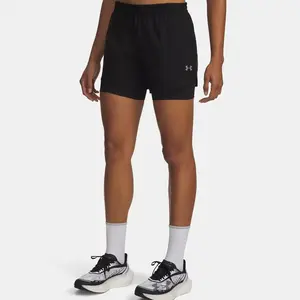 Under Armour Velociti Pro 6in 2n1 Short de running Femmes-noir, argen... pas cher