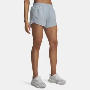 Short Under Armour Fly-By gris bleuté femme - XL pas cher
