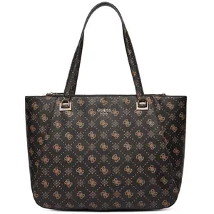 Guess - Sac cabas Calebra avec logo espresso - 38x33x14 cm OS pas cher