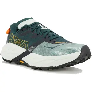 Chaussure de trail running homme, Hoka Speadgoat 7 vert et blanc pas cher