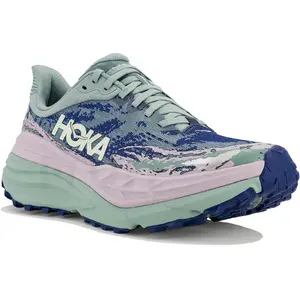 Chaussures HOKA Stinson 7 vert lilas rose femme - 38 pas cher