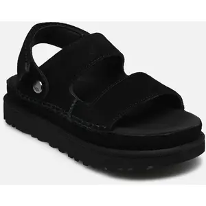 UGG pour femme. 1167399 Goldenstar Glide Leather Sandals noir (36), Plat, Cuir, Velcro, Casuel pas cher