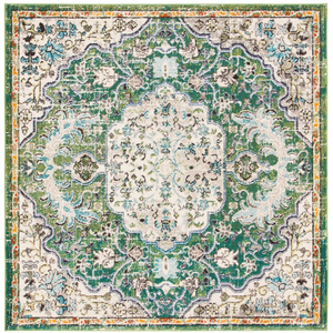 Safavieh Tapis Vert/Turquoise 122 X 122 cm pas cher