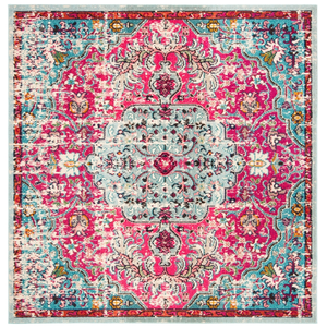 Safavieh Tapis Fuchsia/Sarcelle 122 X 122 cm pas cher