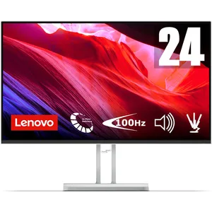 Lenovo L24i-4B - Écran 23.8'' FHD (IPS, 100 Hz, 4 ms, VGA+HDMI, Câble HDMI) - Gris pas cher