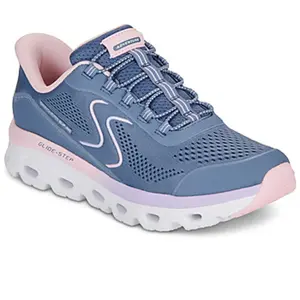 Chaussures Skechers Slip-Ins Glide-Step Sole bleu rose femme - 40 pas cher
