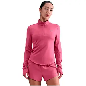 Nike Swift 1/2 Zip vêtement running femme Framboise L pas cher