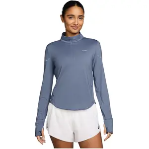 Comparateur de prix : Maillot manches longues 1/4 zip femme Nike Swift Bleu M HQ0499-499