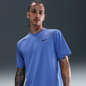 T-shirt Nike TEE SHIRT M NK DF UV HYVERSE SS - COMET BLUE/BLACK - LVendu paramazon