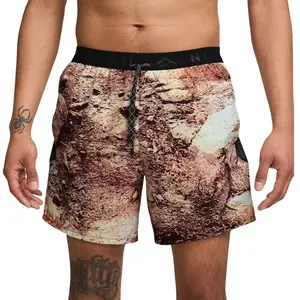 Nike Trail AOP vêtement running homme Marron S pas cher