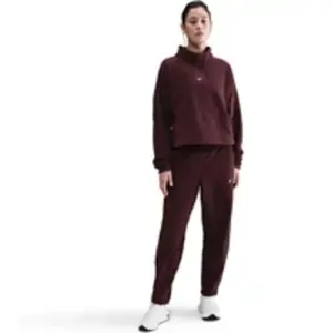 Pantalon taille mi-haute en Fleece Therma-FIT Nike One pour femme - Ro...
