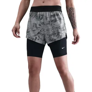 Nike Swift 2 en 1 vêtement running femme Gris/argent XS pas cher