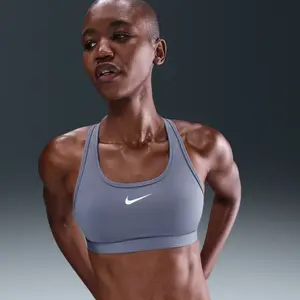 Brassiere nike swoosh a maintien normal bleu femme pas cher