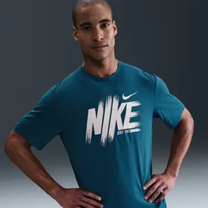 Maillot Nike Hyverse Dri-Fit UV Bleu L HV0381-415 pas cher