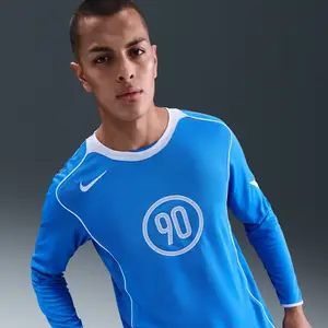 Nike Jersey T90 Energy Ls Bleu/blanc pas cher