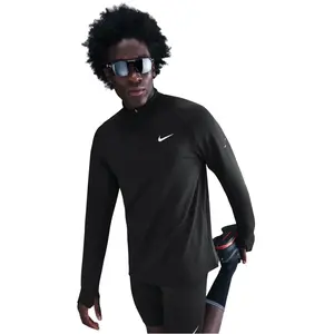 Maillot manches longues demi-zip Nike Stride Noir M HV2707-010 pas cher