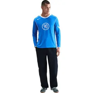 Nike Jersey T90 Energy Ls Bleu/blanc pas cher