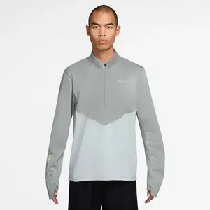 Nike Pacer Winterized Half-Zip Maillot de course Hommes - gris, argent... pas cher