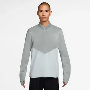 Nike Pacer Winterized Half-Zip Maillot de course Hommes - gris, argent... pas cher
