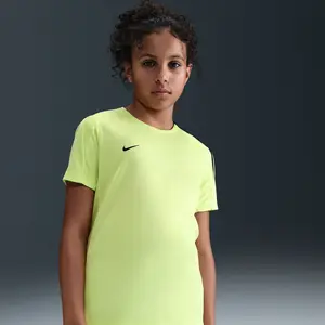 Haut de foot à manches courtes Nike Dri-FIT Strike pour ado - Vert S F... pas cher