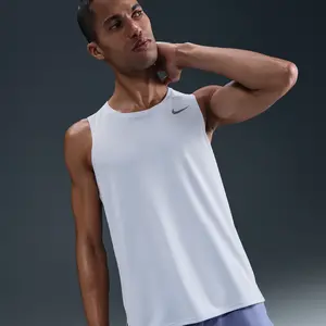 Nike Dri-Fit Miler vêtement running homme Bleu XL pas cher
