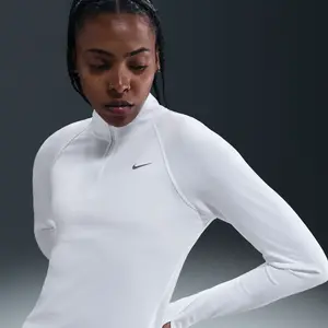 Haut de running à 1/4 de zip Dri-FIT Nike Tempo pour femme - Blanc L (...Vendu parkaufland