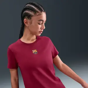 Nike T-shirt femme FC Barcelone 2025/26 Rouge L HQ8348-620 pas cher