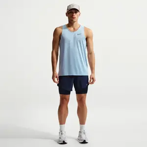 Short de running hybride Dri-FIT Nike Stride 13 cm pour homme - Bleu L...Vendu paratmosferasport