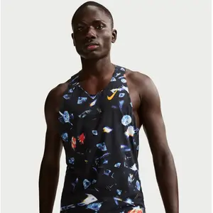 Comparateur de prix : Nike Dri-Fit ADV AeroSwift AOP vêtement running homme Noir XXL