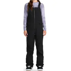 Volcom - Salopette de snow imperméable et respirante - Swift Bib Overall W Black pour Femme - Taille S - Noir