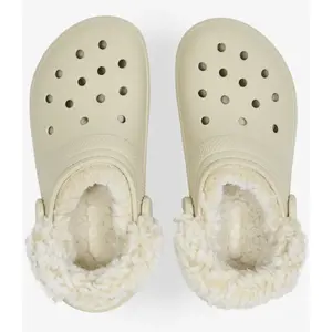 Crocs Classic Fleece Lined Sabots Unisex Bone 36 211396-2Y2-M4W6 pas cher