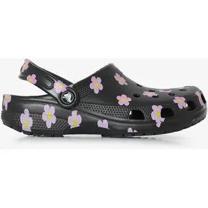 Sabots Crocs Classic Flower Noir 39/40 212677-001 pas cher