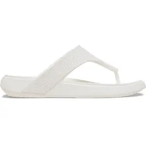 Crocs Getaway Gems Triangle Tongs Femmes Chalk 34 212335-0WV-W5