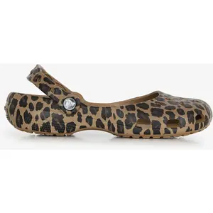 Classic Animal Ballet par Crocs Marron 38 - 39 Femme pas cher
