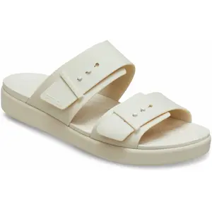 Crocs Brooklyn Buckle Low Sandale cale Femme, Grès, 36/37 EU pas cher
