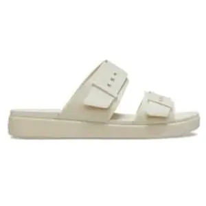 Crocs Brooklyn Buckle Low Sandale cale Femme, Grès, 37/38 EU pas cher