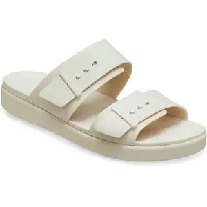 Crocs Brooklyn Buckle Low Sandale cale Femme, Grès, 39/40 EU pas cher