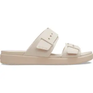 Crocs Brooklyn Buckle Low Sandale cale Femme, Quartz, 34/35 EU pas cher