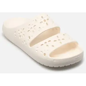 Classic Floral Cut Out Sandal par Crocs Blanc 42 - 43 Femme pas cher