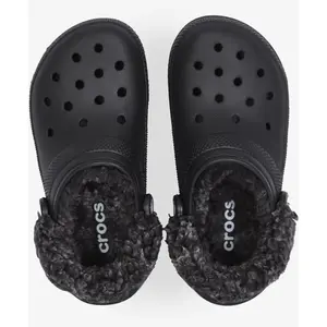 Crocs Classic Fleece Lined Sabots Unisex Black 37 211396-001-M5W7