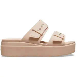 Crocs Brooklyn Buckle Sandales Femmes Pink Caramel 41 207431-7AF-W10 pas cher