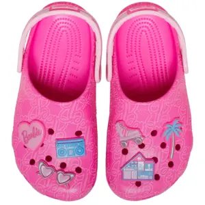 Crocs Mattel Pink Barbie Classic Sabots Enfants Multi 37 211406-90H-J5 pas cher